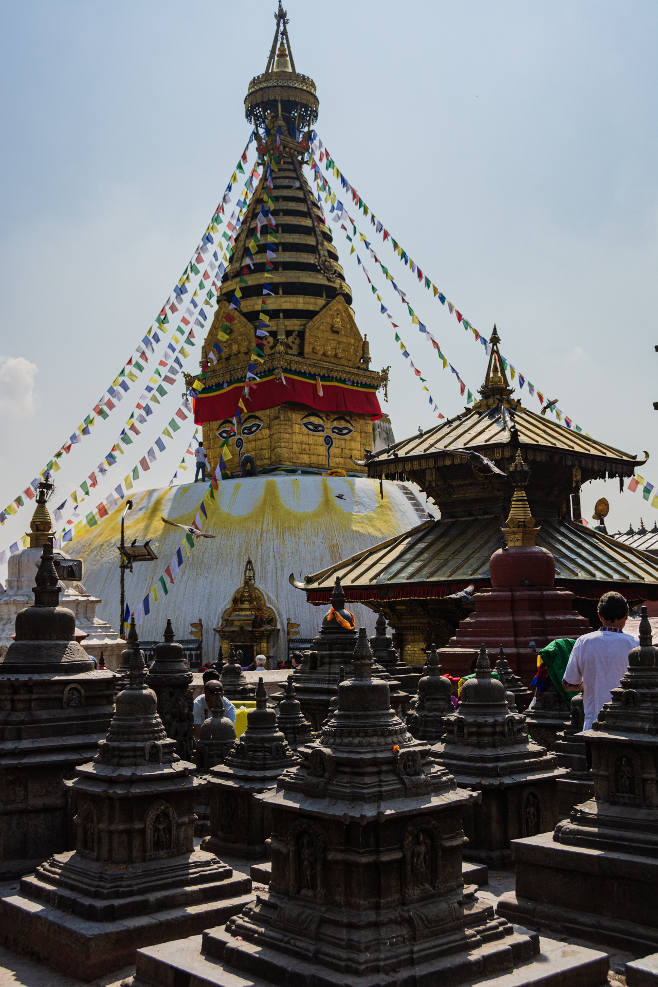 Kathmandu Swayambunath große Stupa